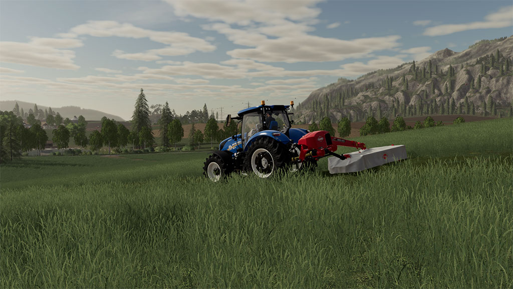 Grass being mown Grass being mown